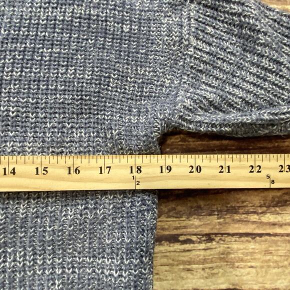 Hippie Rose Womens Sweater Small Light Blue Knit Pullover Open Back - Picture 6 of 7